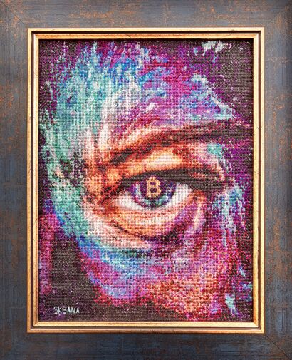 UNKNOWN BITCOIN - a Paint Artowrk by Aksana Zasinets 
